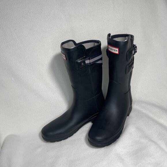 Hunter Women's Rain Boots - Size 7 US, 12" Tall - Blk ,Reflective Ribbon - Picture 5 of 7